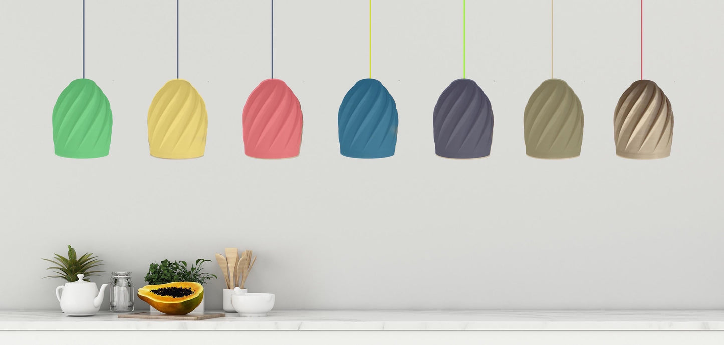 Slanted Line Lamp Pendant